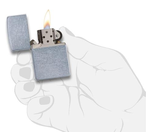 Zippo Street Chrome quà tặng người đàn ông đích thực