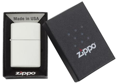 Zippo White Matte món quà tặng các bạn trẻ