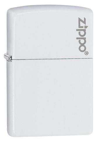 Zippo White Matte with Logo cao cấp đơn giản tinh tế