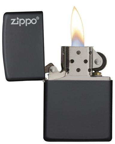 Zippo Black Matte with Zippo Logo shopee
