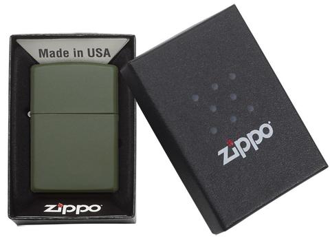 Zippo Green Matte uy tisnchaast lượng cao sang trọng cá tính