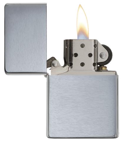 Zippo Vintage Brushed Chrome (No slashes) quà tặng tuyệt vời cho gia chủ