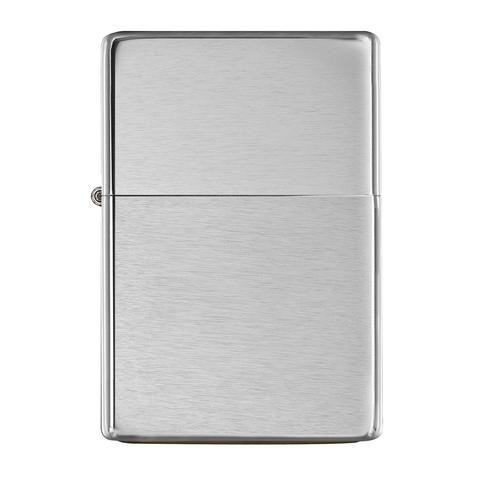 Zippo Vintage Brushed Chrome (No slashes) quà tặng cao cấp