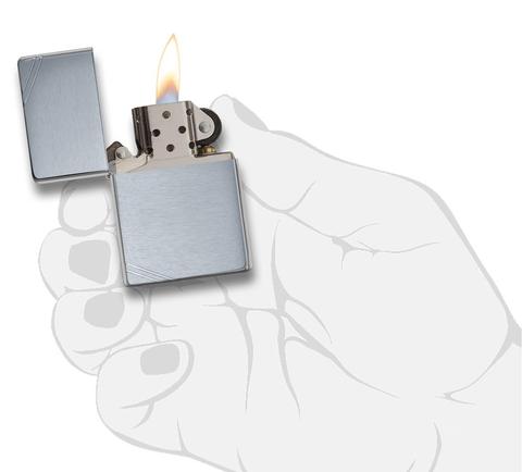 Zippo Vintage Brushed Chrome phu hợp mọi đối tượng