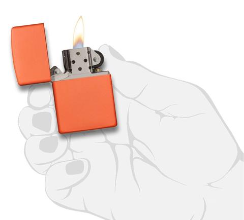 Zippo Orange Matte màu ca cá tính