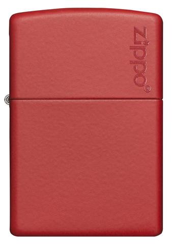 Zippo Red Matte with Logo cao cấp