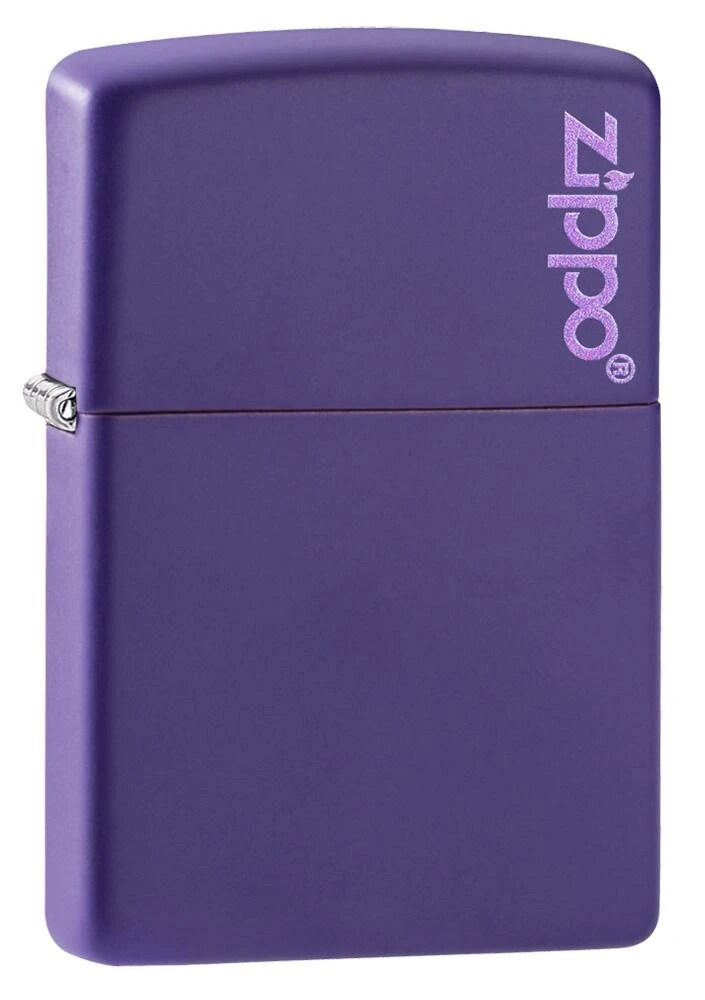 zippo-purple-matte-zippo-logo-237ZL