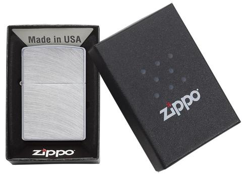 Zippo Chrome Arch Brushed Chrome chính hãng mỹ