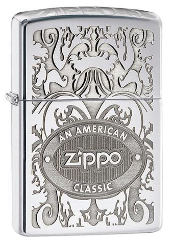 Zippo Gleaming Patina High Polish Chrome độc đáo thiết kế chất lượng khắc cnc