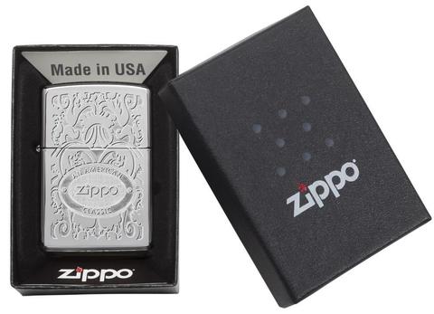 Zippo Gleaming Patina High Polish quà tặng cho dân sưu tầm Zippo