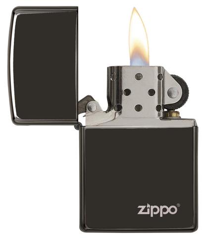 Zippo Ebony with Zippo Logo bí ẩn sắc sảo