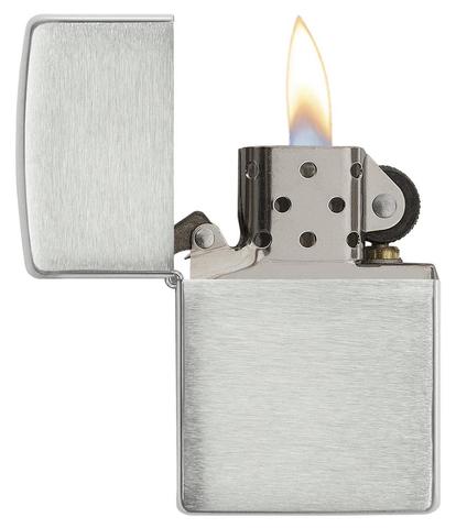 Zippo Armor Brushed Sterling Silver sang trọng quí phái giàu có