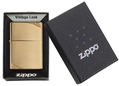 Zippo Vintage High Polished Brass muốn cưa trai thì mua zippo cho nó