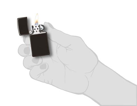 Zippo Slim Ebony cao cấp chất lượng tuyệt đỉnh