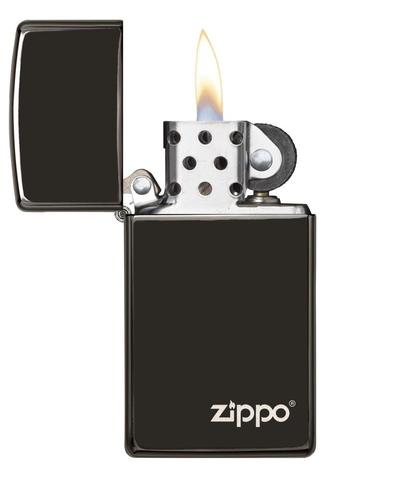 Zippo Slim Ebony with Zippo Logo chất lượng cao