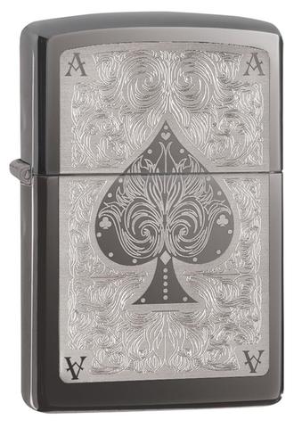 Zippo Ace Filigree Black Ice