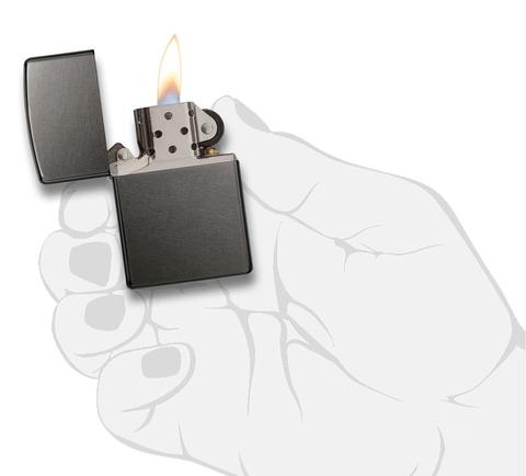 Zippo Regular Gray Dusk bật lủa cao cấp nhất việt nam