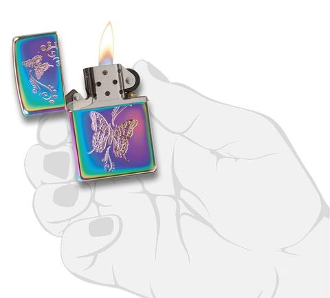 Zippo Butterflies Spectrum Chrome zippo cho các bạn nữ