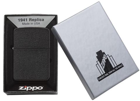 Zippo Replica 1941 Black Crackle quà tặng cho sếp, chồng