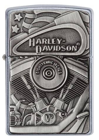 Zippo Harley Davidson Motor Flag Street Chromre xách tay