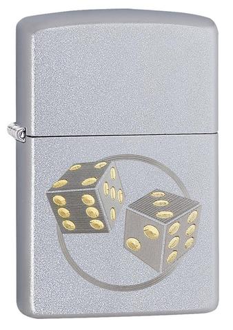 Zippo Dice Satin Chrome cao cấp chất lượng