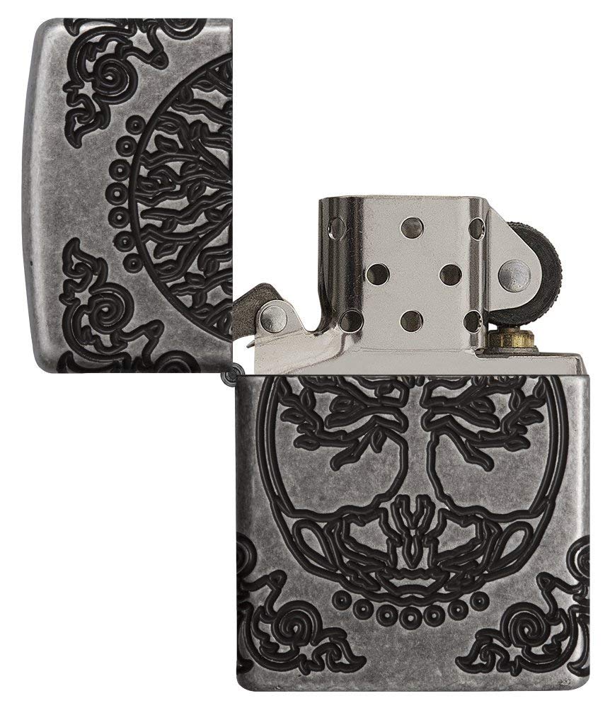 Zippo Armor Tree of Life Design Pocket Lighter 29670 mẫu mã đẹp độc lạ