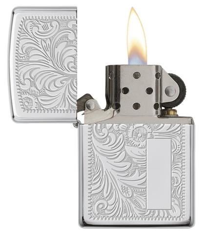 Zippo Venetian Chrome cao cấp chính hãng