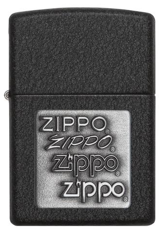Zippo Pewter Emblem Black Crackle quà tặng sêsp