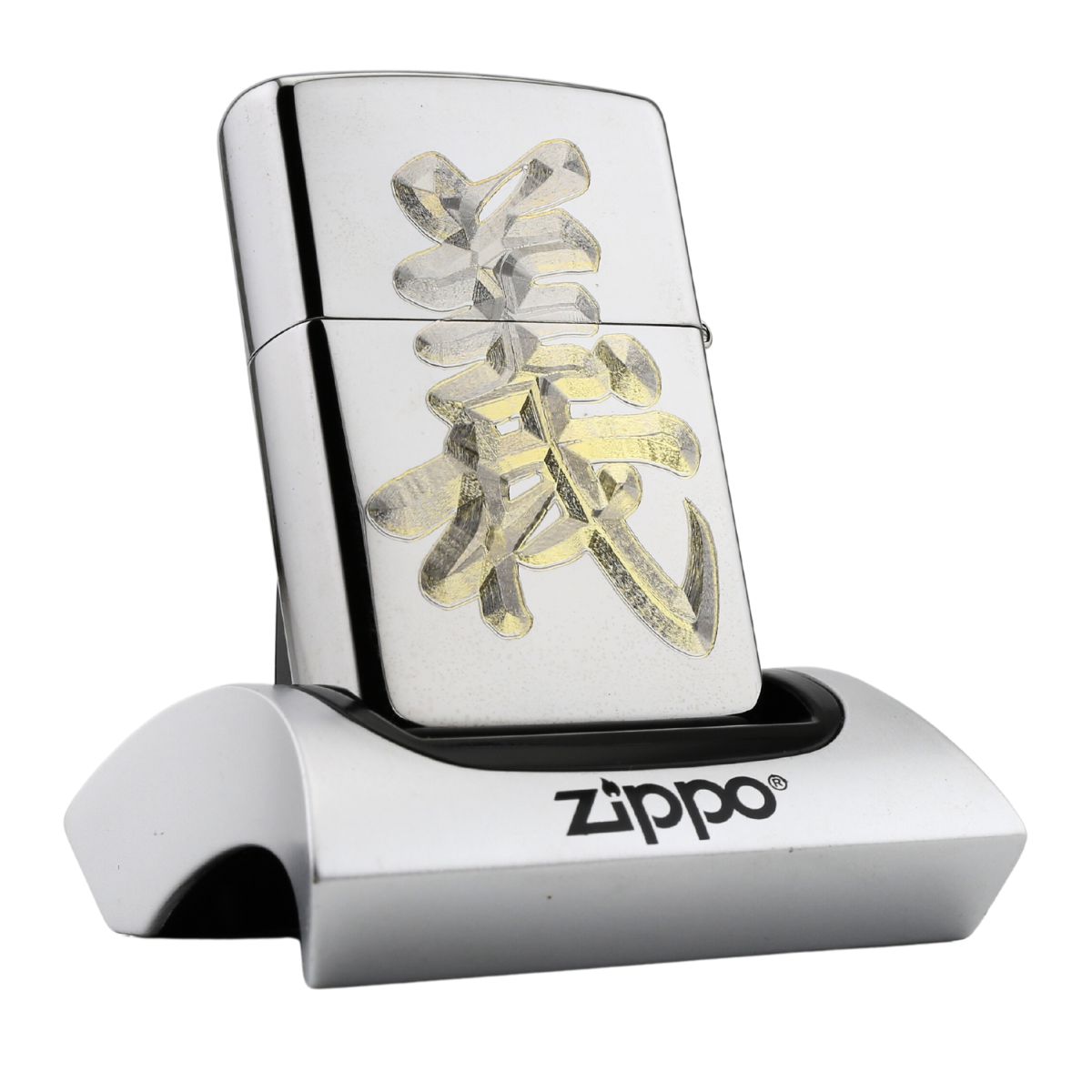 Zippo Khắc Hai Mặt Nghĩa Khí Quan Công khắc 2 mặt