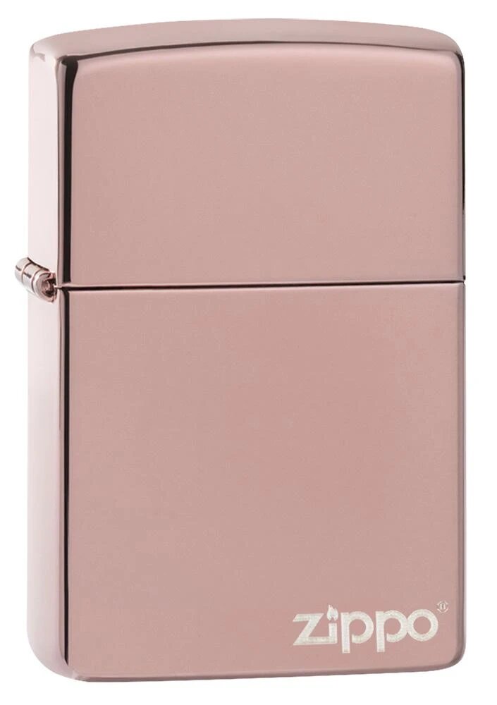 zippo-high-polish-rose-gold-zippo-logo-49190ZL