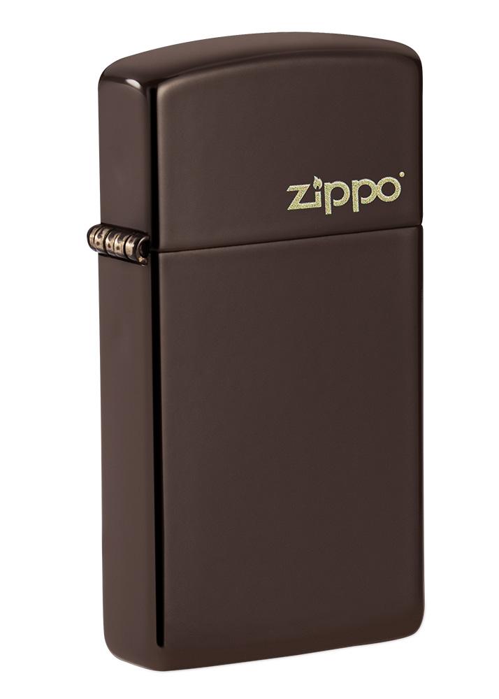 bat-lua-zippo-slim-brown-zippo-logo-49266ZL