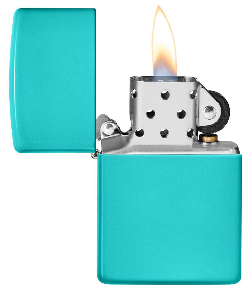 hot-quet-zippo-classic-flat-turquoise-49454-son-tinh-dien-mau-xanh-ngoc-lam