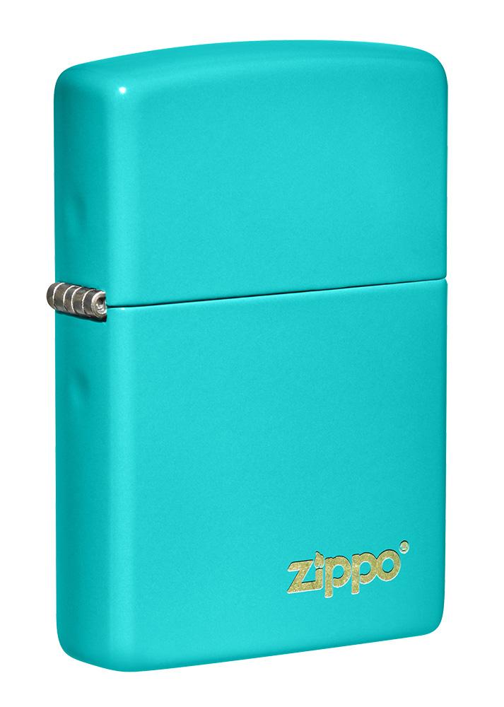bat-lua-zippo-classic-flat-turquoise-zippo-logo-49454ZL
