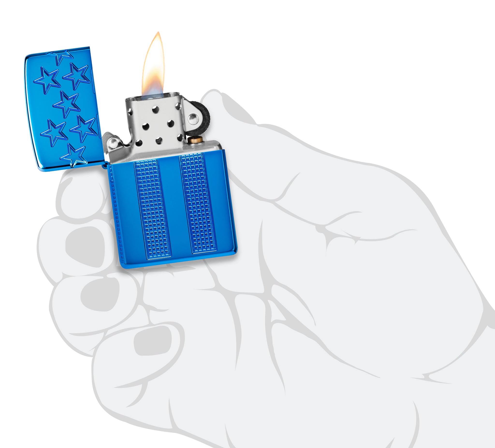 bat-lua-zippo-vo-day-mau-xanh