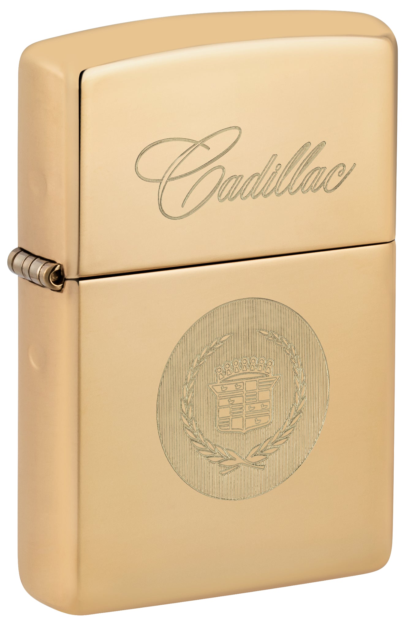 hop-quet-zippo-46784-cadillac-crest-high-polish-brass
