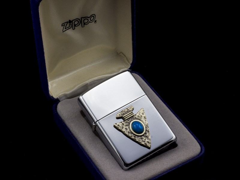 Zippo-la-ma-arrow-head-blue-stone-XVI-2000-xach-tay