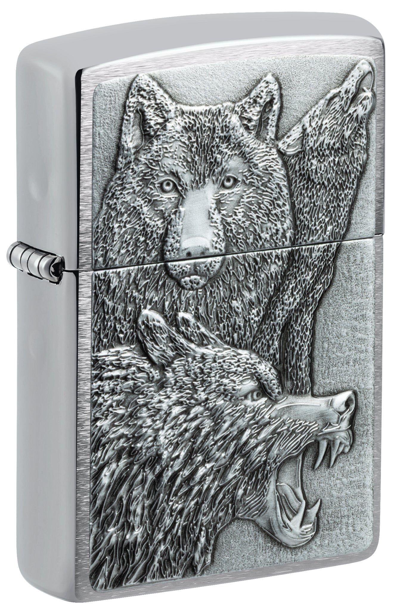 hop-quet-zippo-46960-wolf-pack-emblem-brushed-chrome