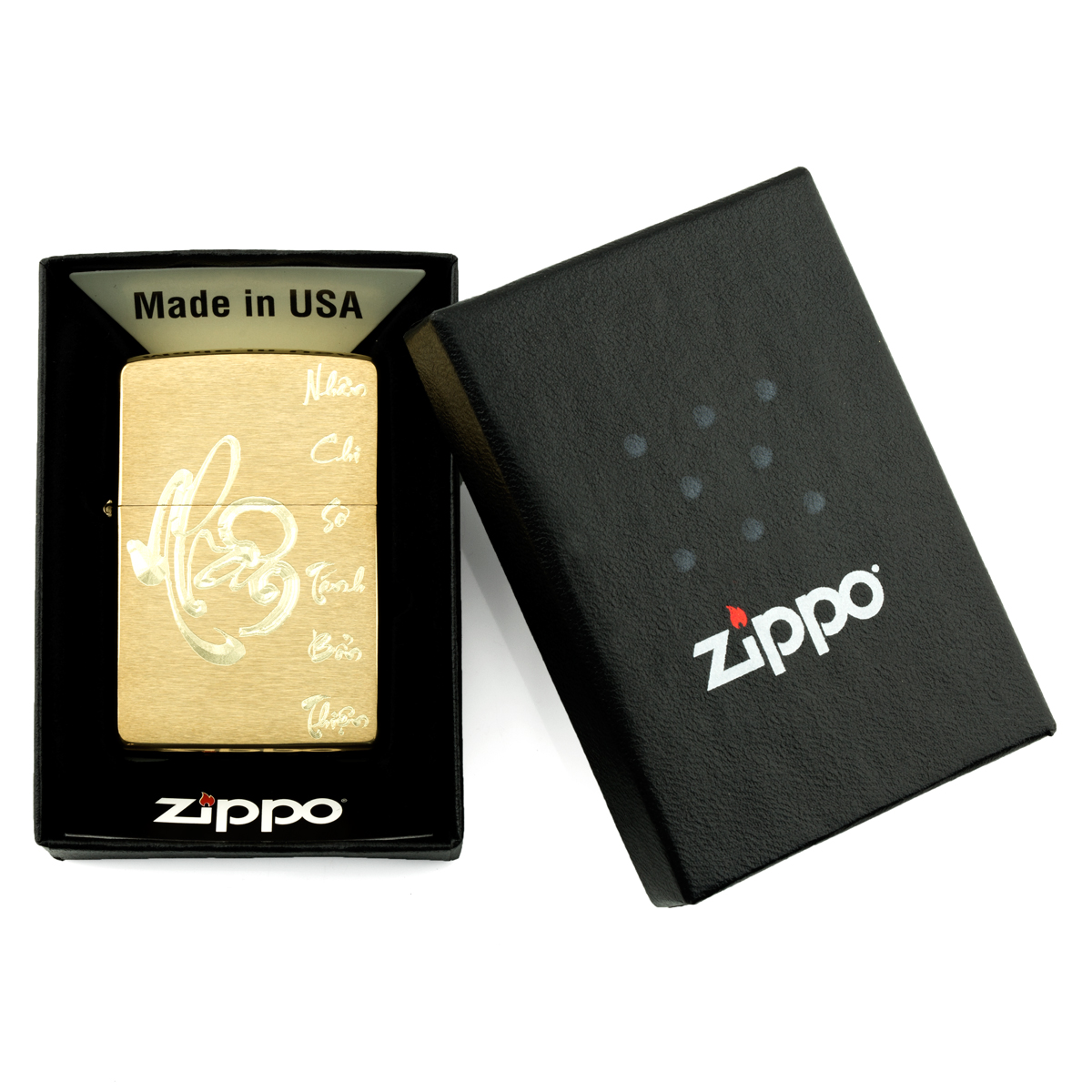 zippo-chu-nhan-vang