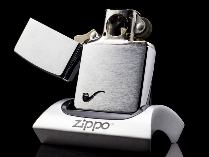 Zippo-la-ma-tau-brushed-chrome-XI-1999-USA