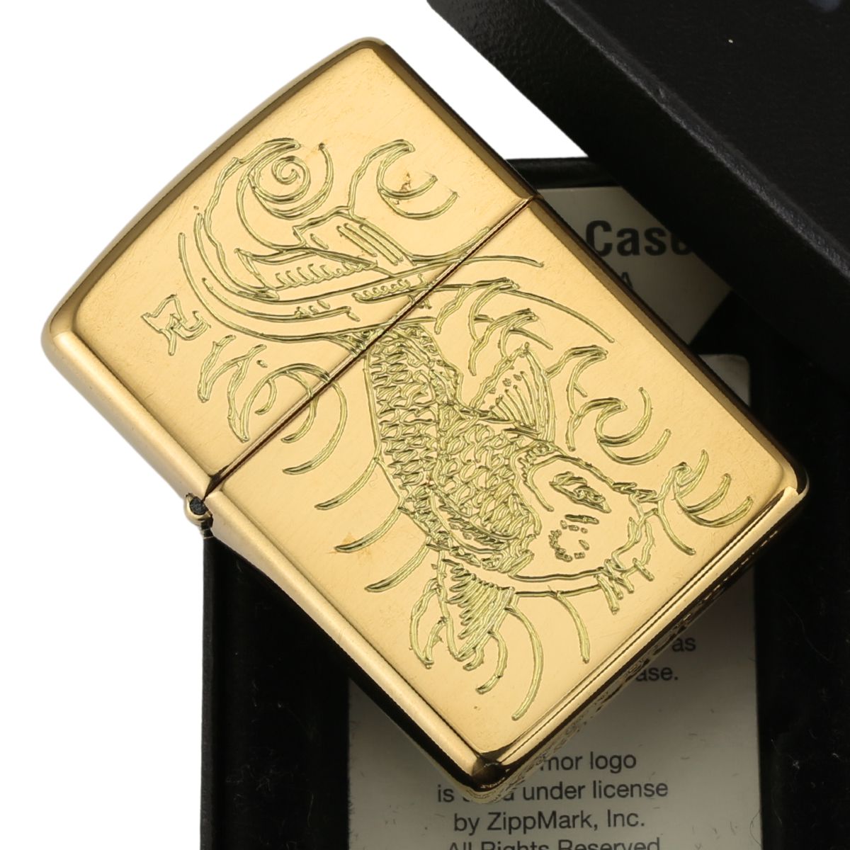 Zippo Japan - Zippo Khắc Cá Koi Nhật may mắn