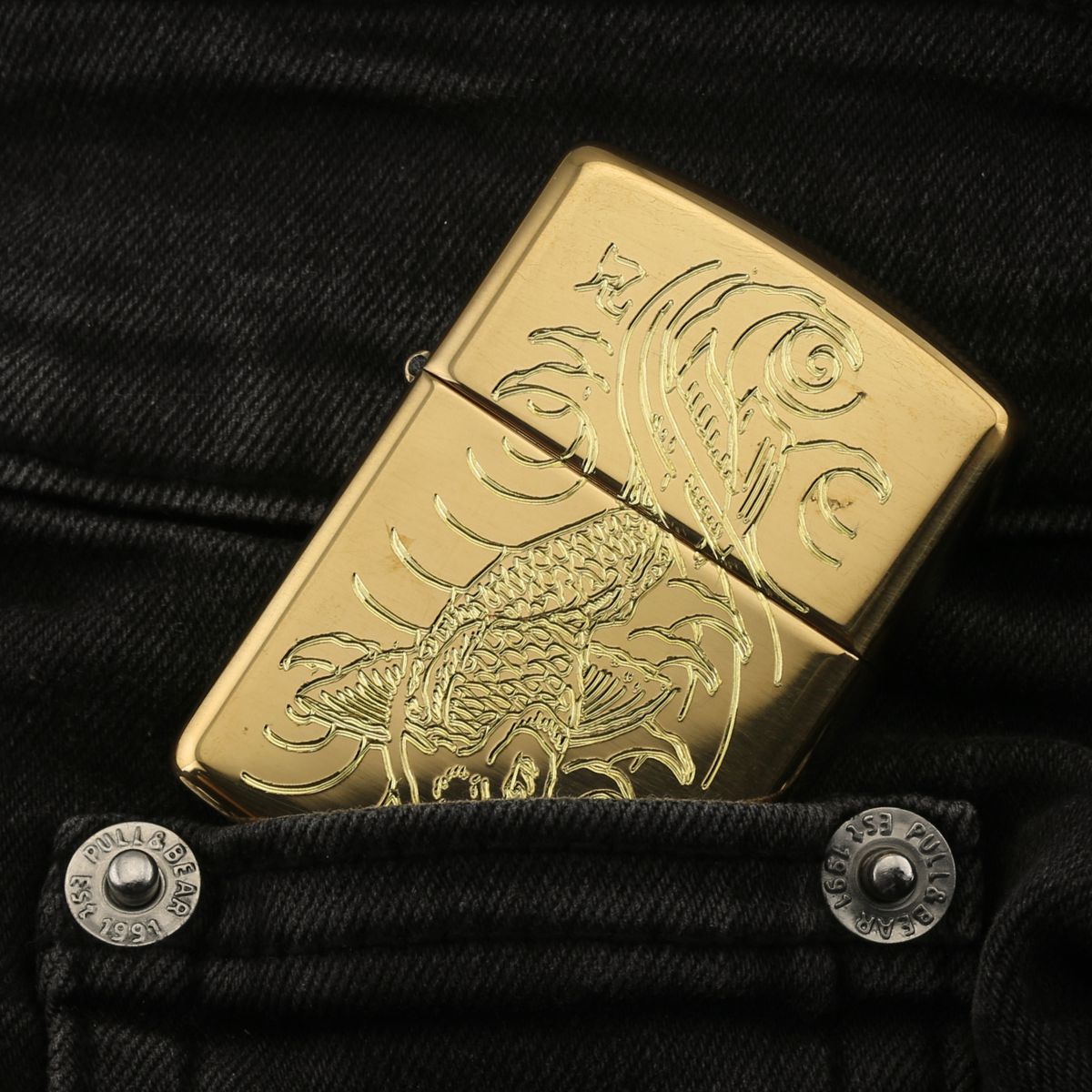 Zippo Japan - Zippo Khắc Cá Koi Nhật cao cấp