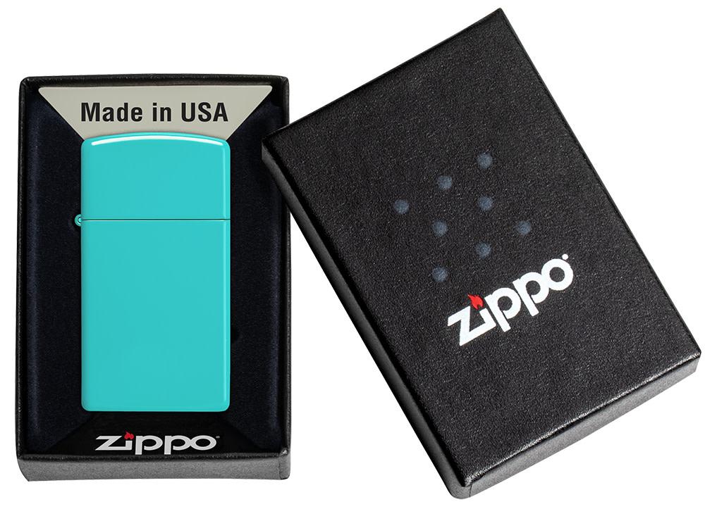 bat-lua-Zippo-slim-flat-turquoise-49529-zippo-mini-tang-ban-gai