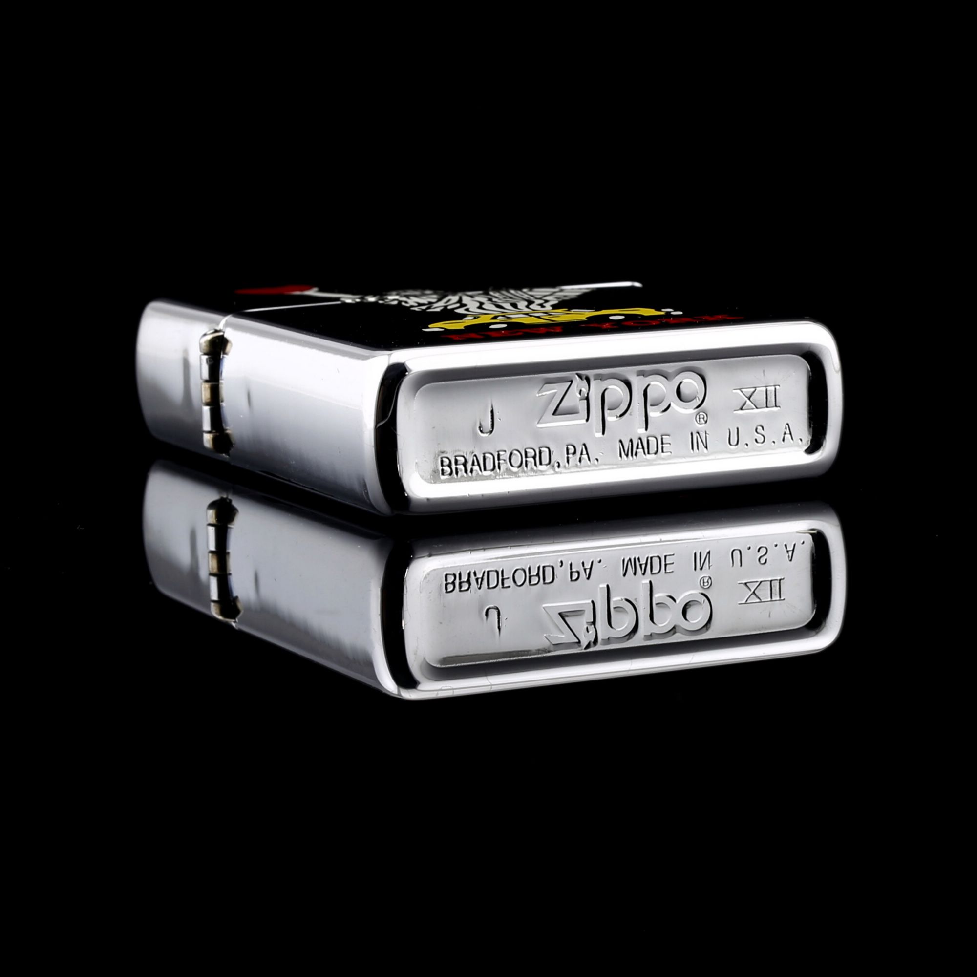 Zippo-LIBERY-CAR-NEW-YORK-PAINT-XII-1996-nu-than-tu-do-trai-tao-xe-vang-yellow-car-red-apple-qua-tang-ban-be