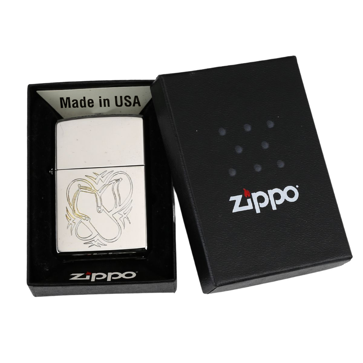 Zippo tình yêu khắc hình đôi dép