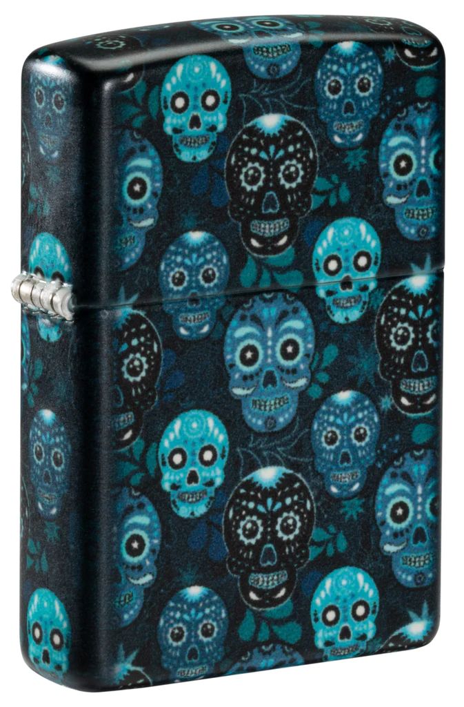 bat-lua-zippo-46017-sugar-skulls-design-540-color-glow-in-the-dark-green-matte