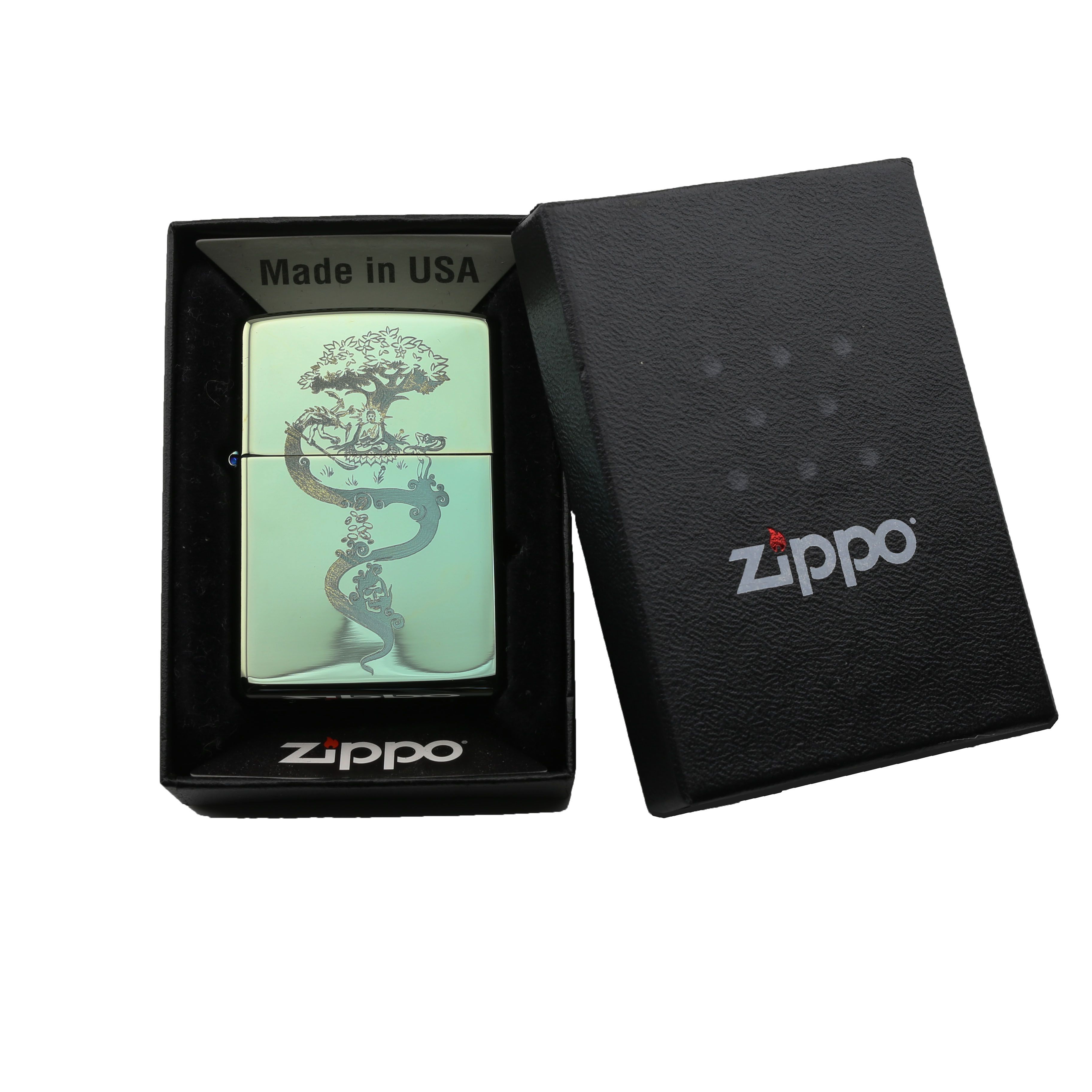 Zippo Khắc Phật Và Quỷ Cám Dỗ Mara sang trọng