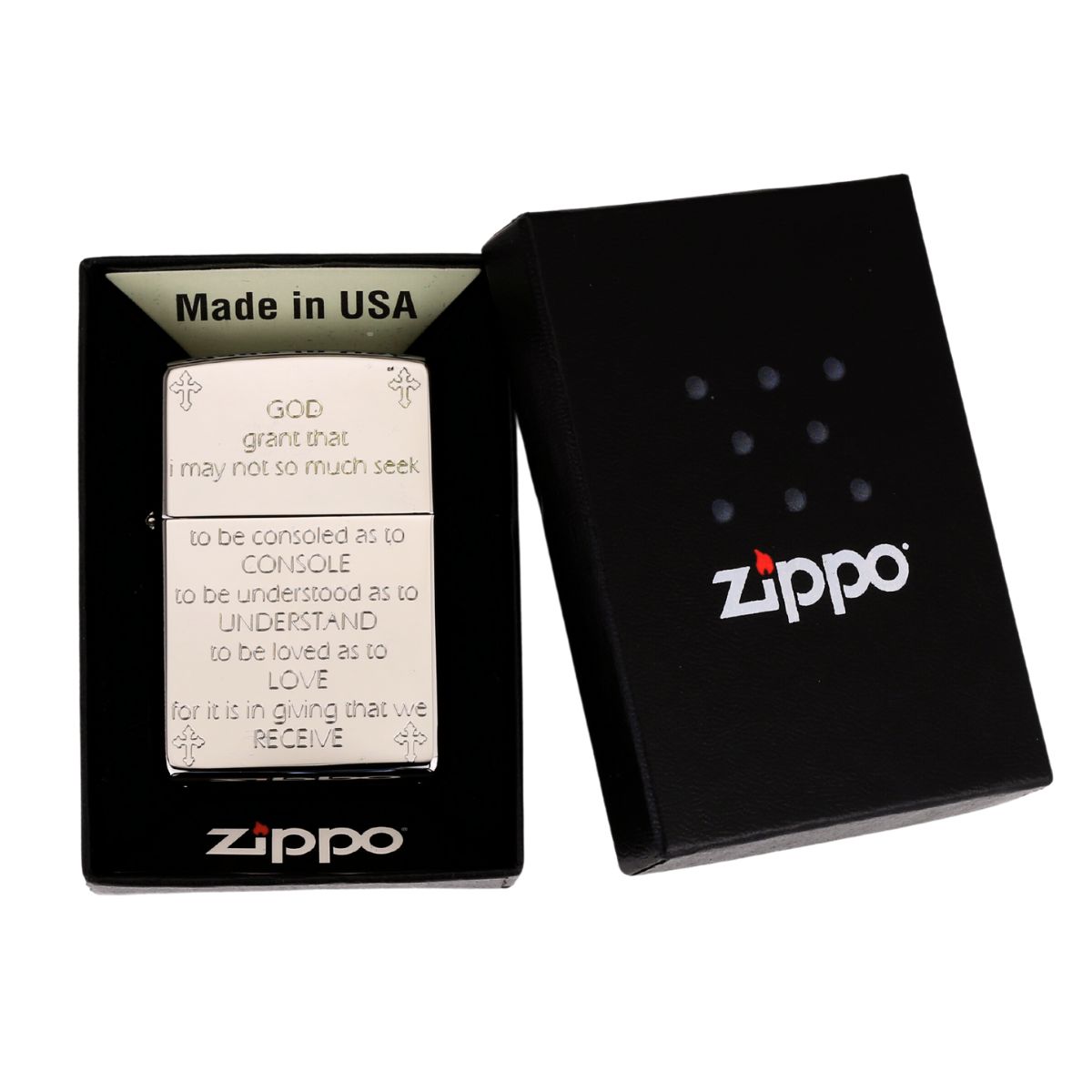 Zippo Kinh Hoà Bình mới 100%