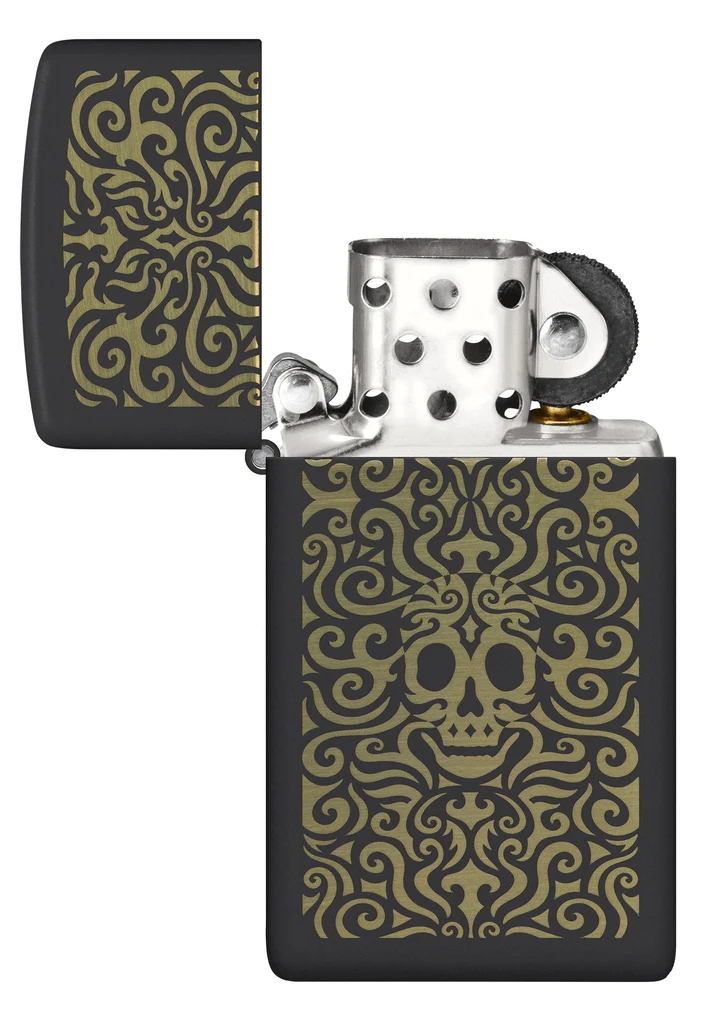 bat-lua-zippo-48564-slim-filigree-skull-design-zippo-dam-mau-den