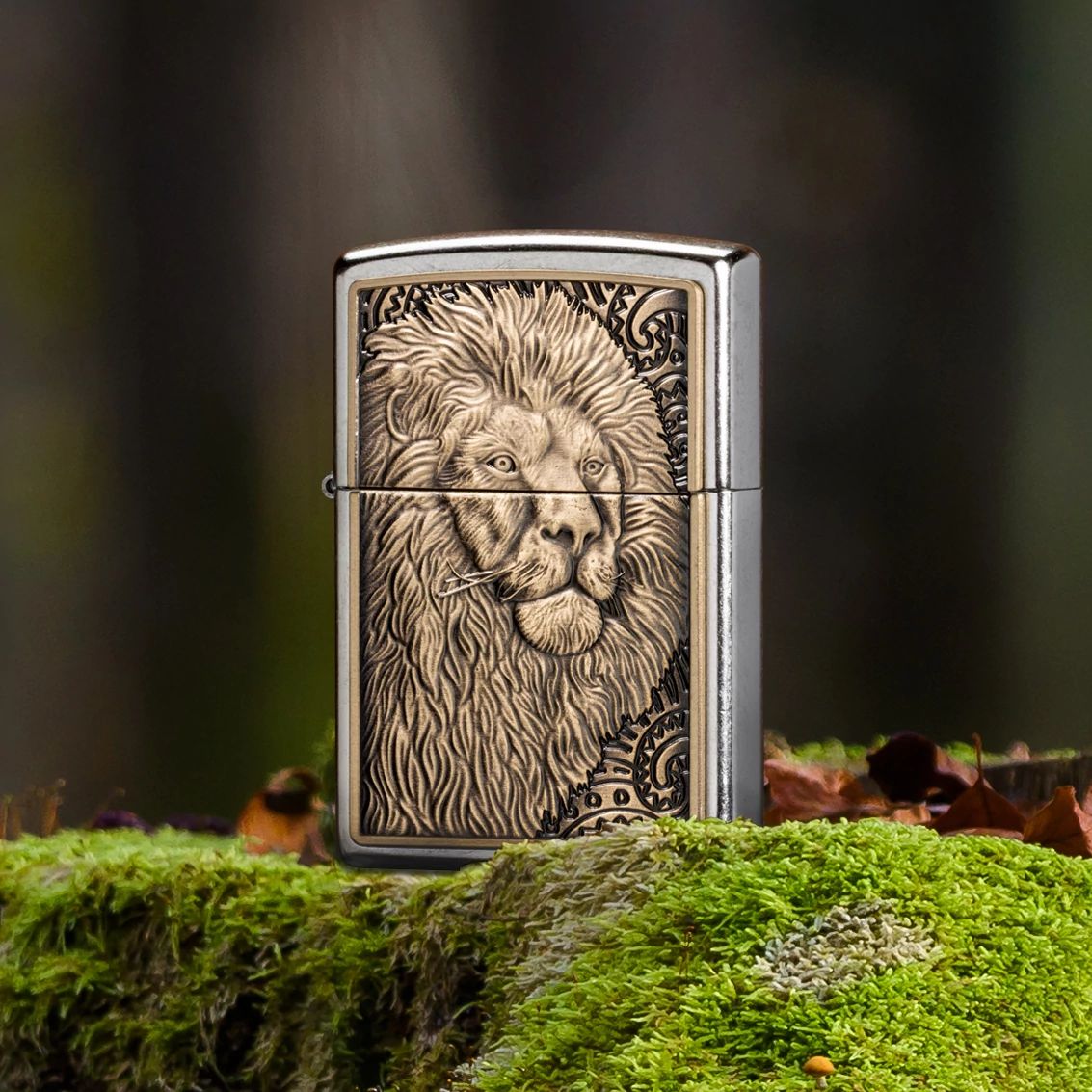 hop-quet-zippo-47171-lion-emblem-street-chrome