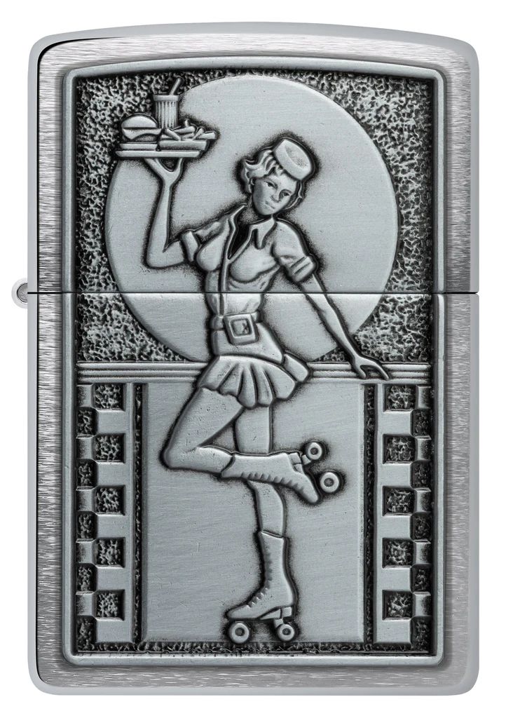 bat-lua-zippo-48904-roller-waitress-emblem-brushed-chrome-op-noi-co-hau-ban